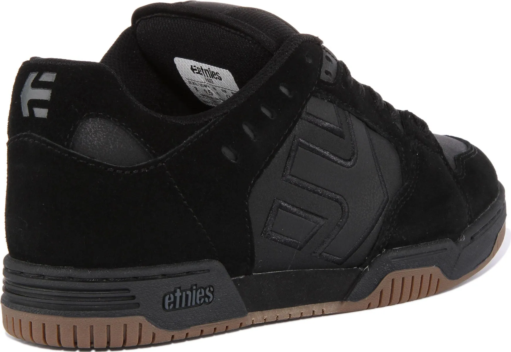 Etnies Faze In Black Gum Sole For Men