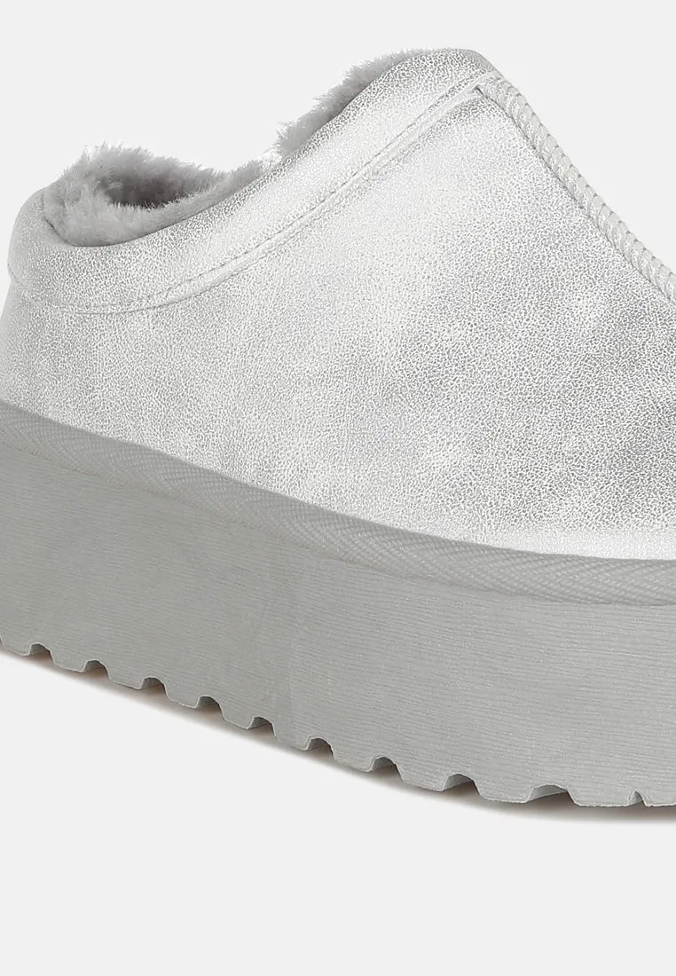 Faux Leather Platform Classic Slip-On By RAG