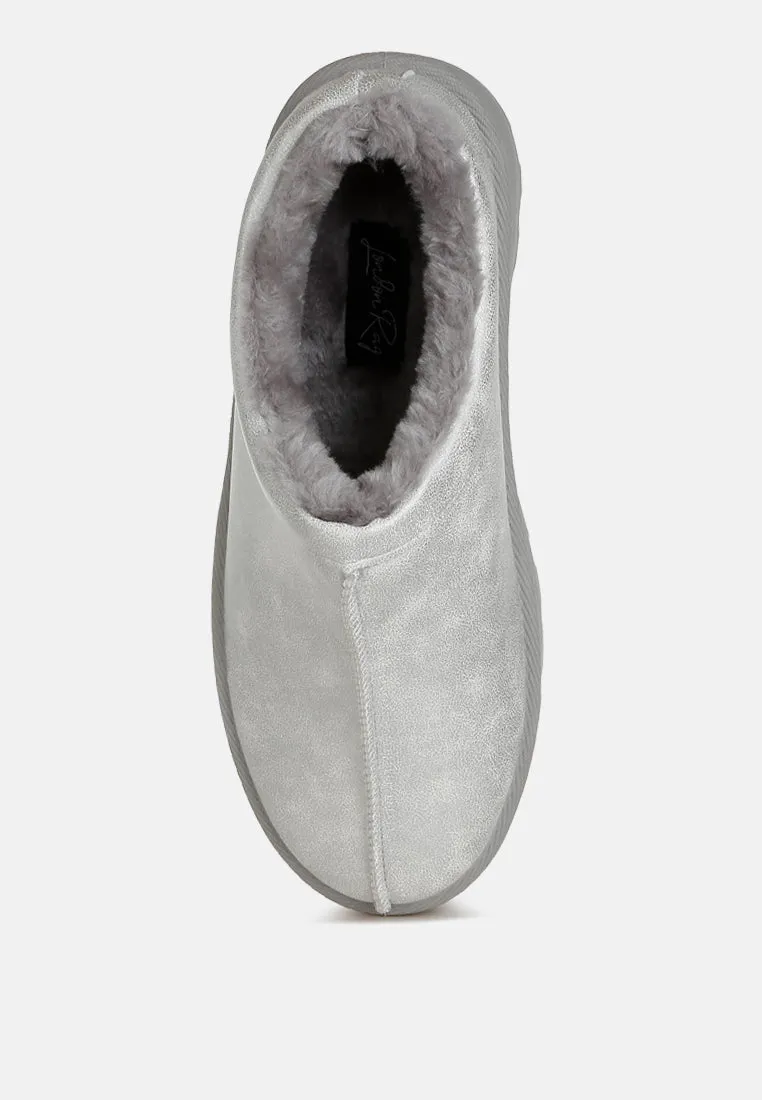 Faux Leather Platform Classic Slip-On By RAG