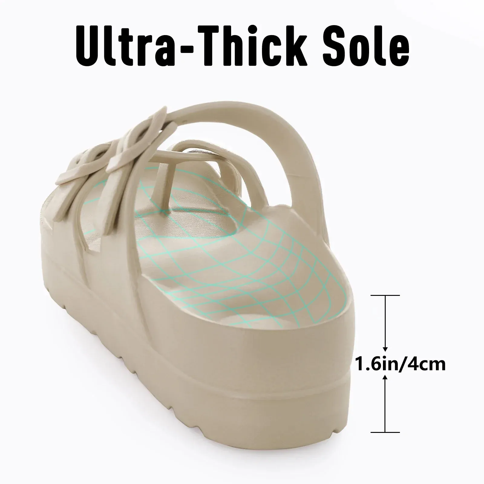 Flat Sandals Women Flat Sandals Women Flip-flops Summer Sandals Outdoor Women Platform Sandals Home Slippers