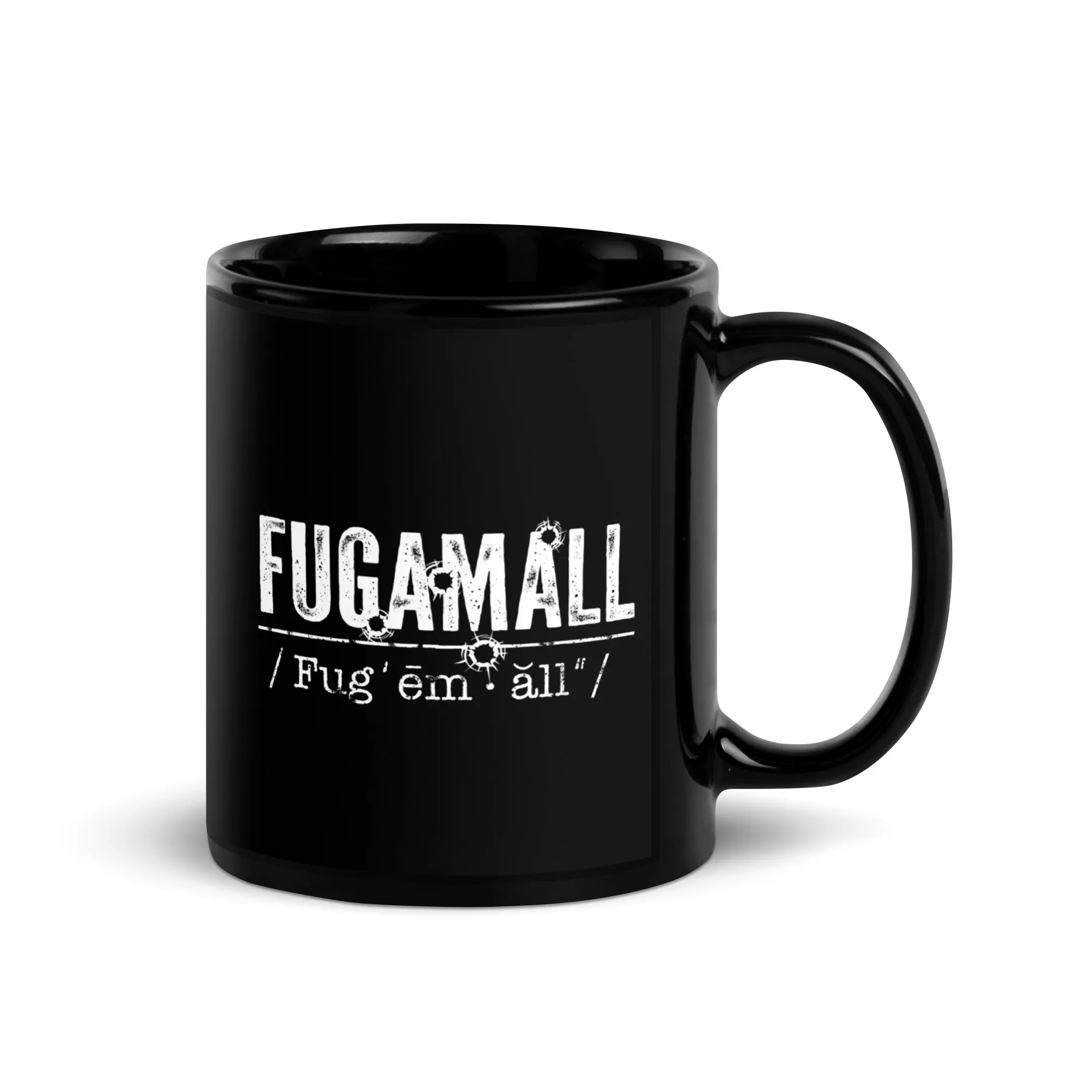 Fugamall Black Glossy Mug