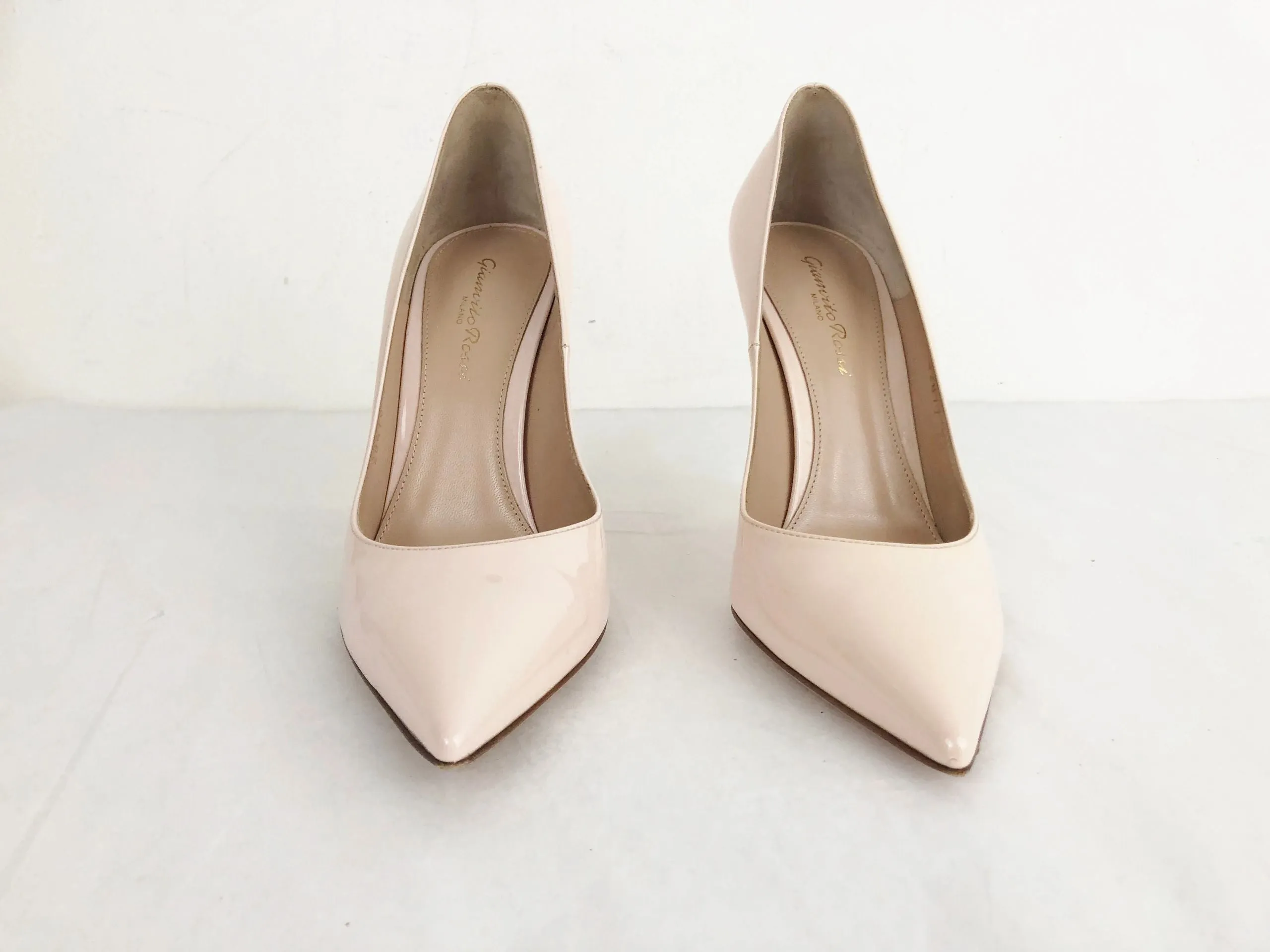Gianvito Rossi Pink Patent Leather Pumps Size 8