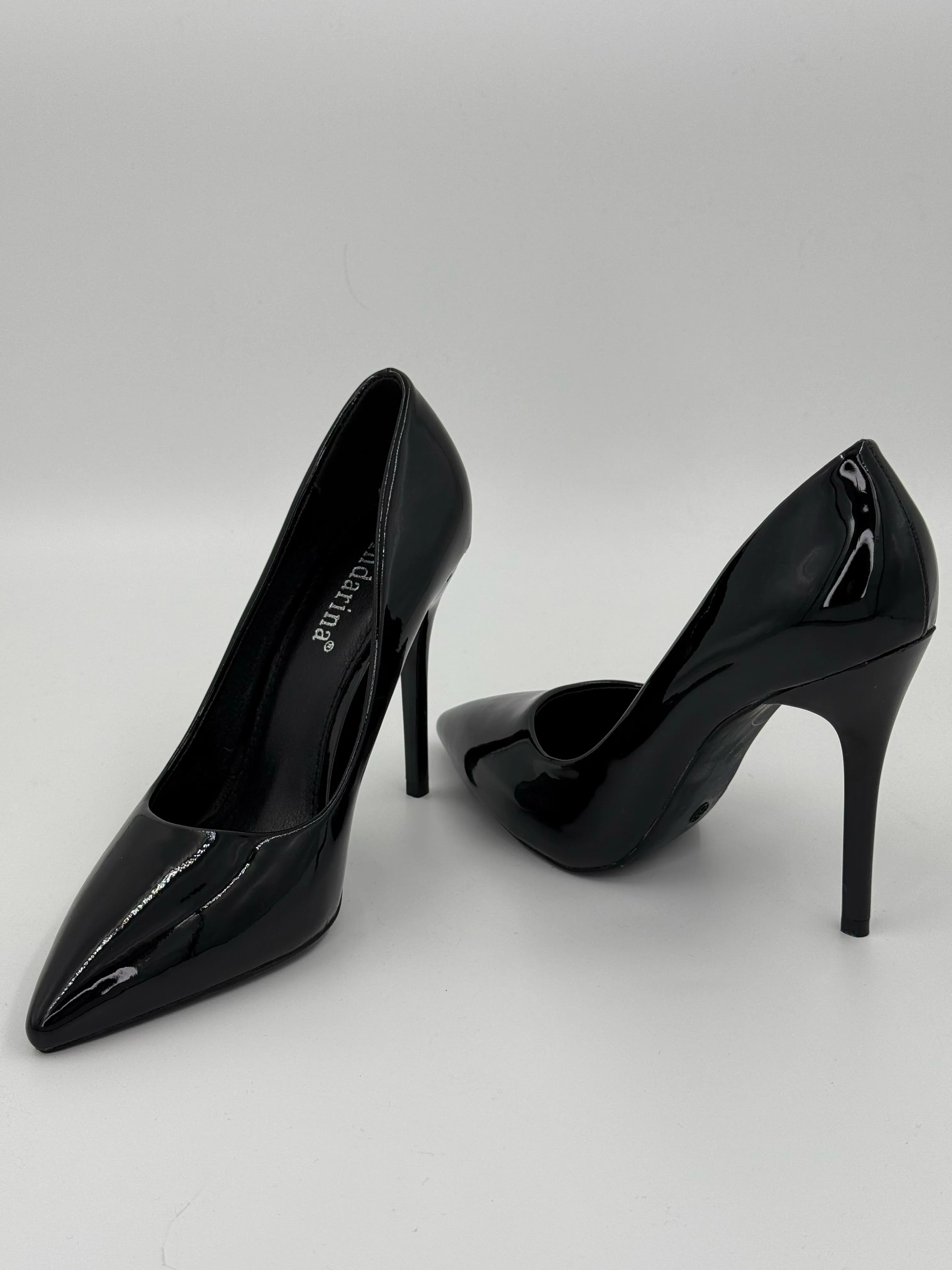 Glossy Black Heels