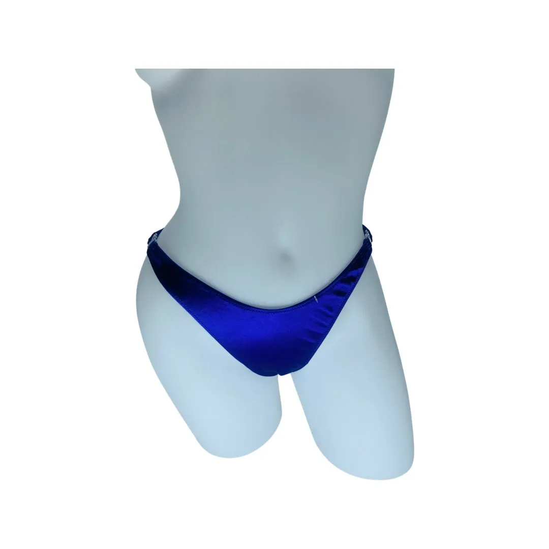 Glossy T-Back Detachable Thong - Purple