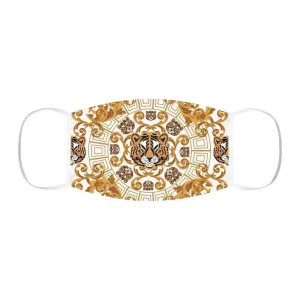Gold Tiger Face Snug-Fit Polyester Face Mask