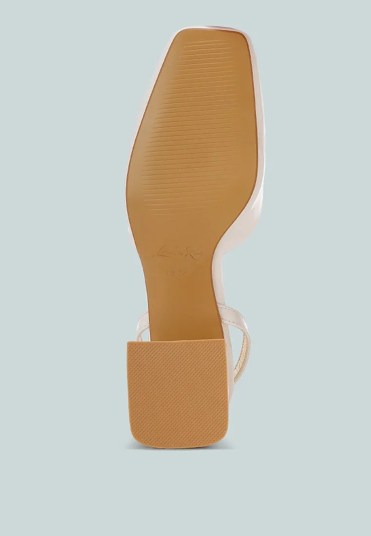 Griselda Brooch Detail Ankle Strap Sandals