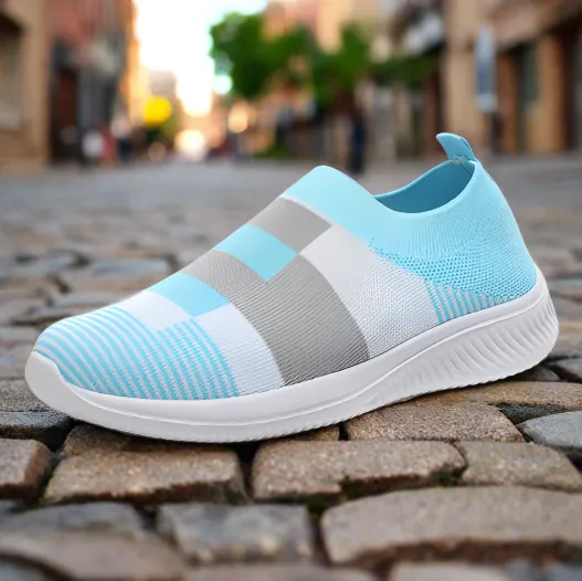GS Comfort Slide | Orthopedische sok sneaker voor dames met color block detail
