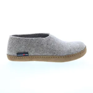 Haflinger Emils Slipper 221002-550H Womens Gray Canvas Clogs Slippers Shoes