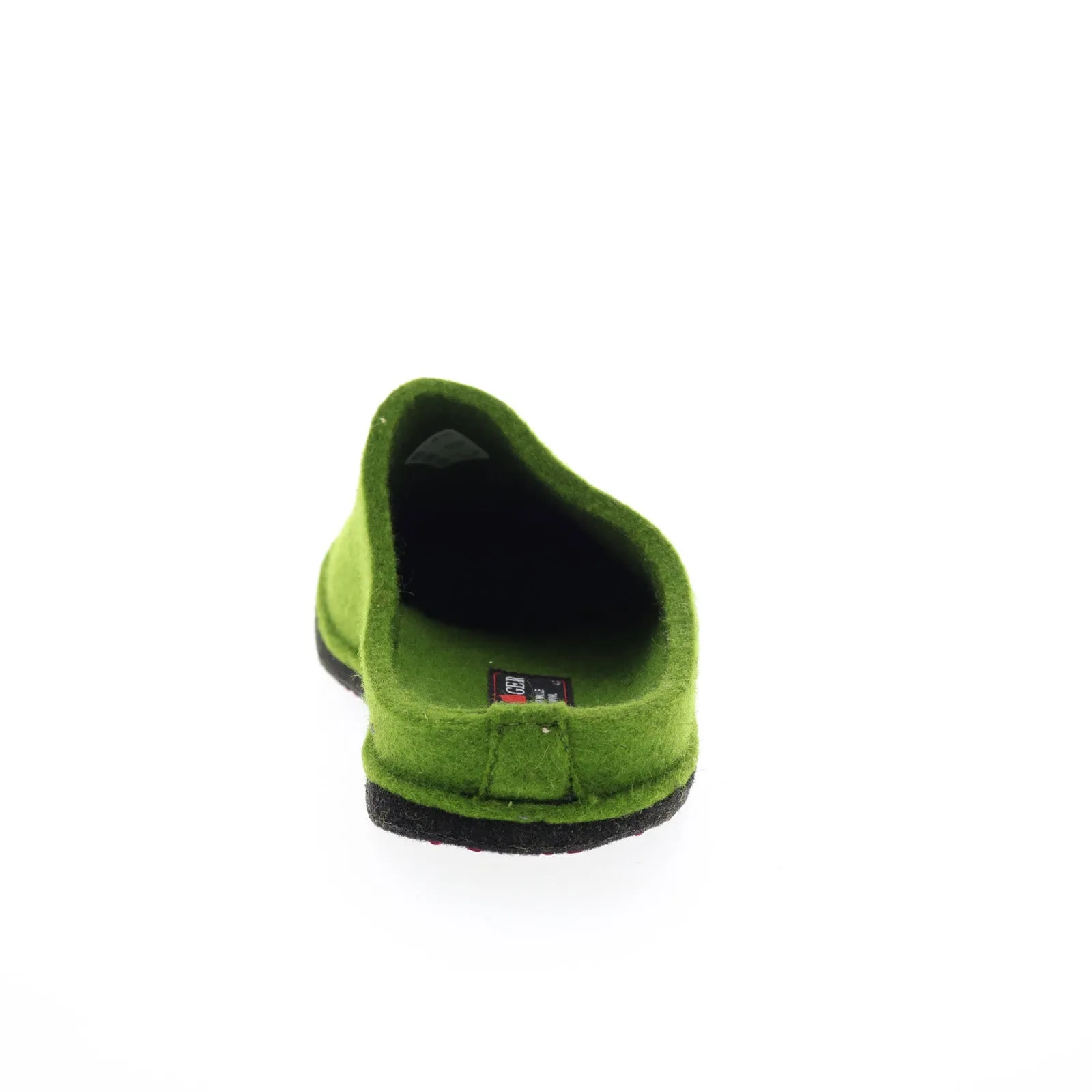Haflinger Soft 311010-36H Womens Green Canvas Slip On Clogs Slippers Shoes