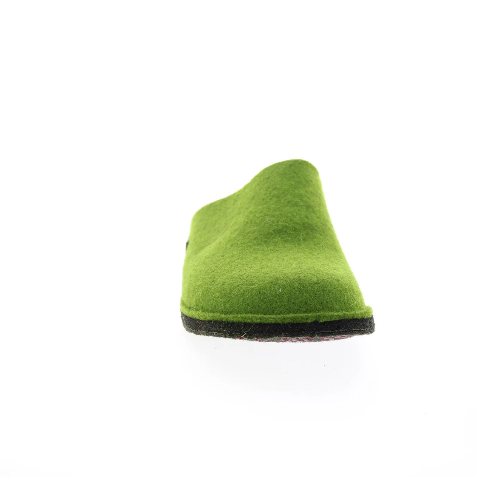 Haflinger Soft 311010-36H Womens Green Canvas Slip On Clogs Slippers Shoes