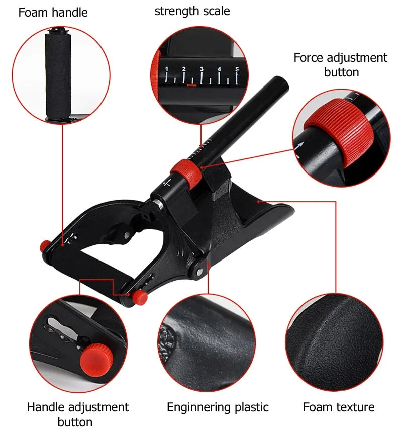 Hand Grip Exerciser Trainer Training Forearm Arm Gym Equipment Sport Device