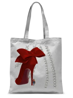 Heels & Pearls Tote Bag