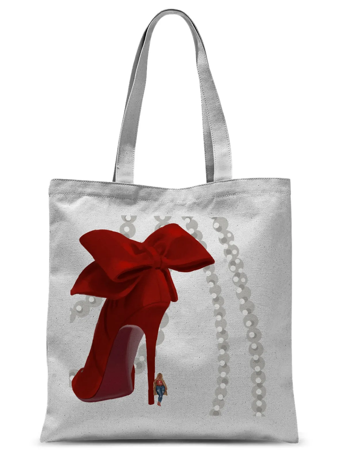 Heels & Pearls Tote Bag
