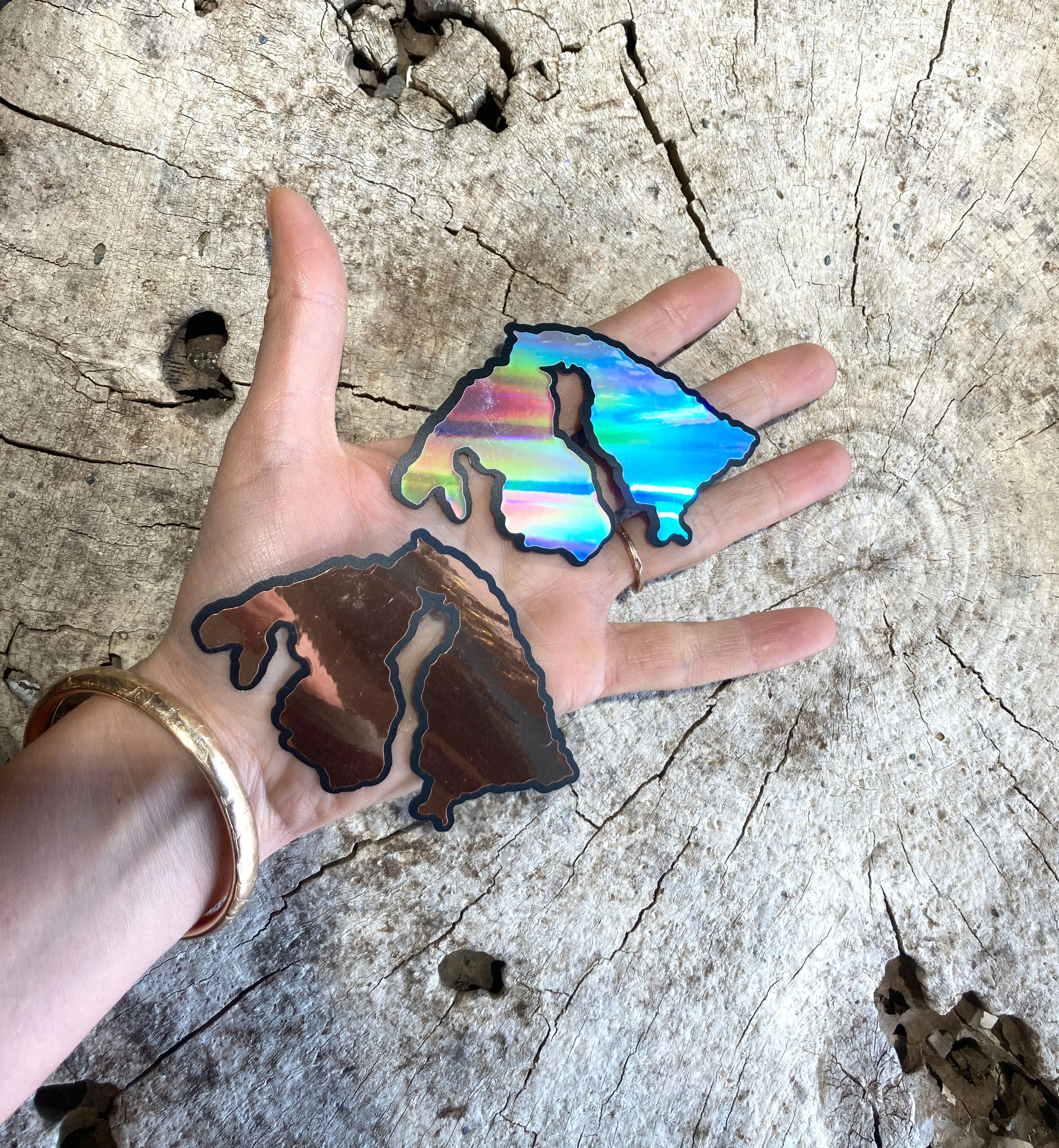Holographic Orcas Island Sticker