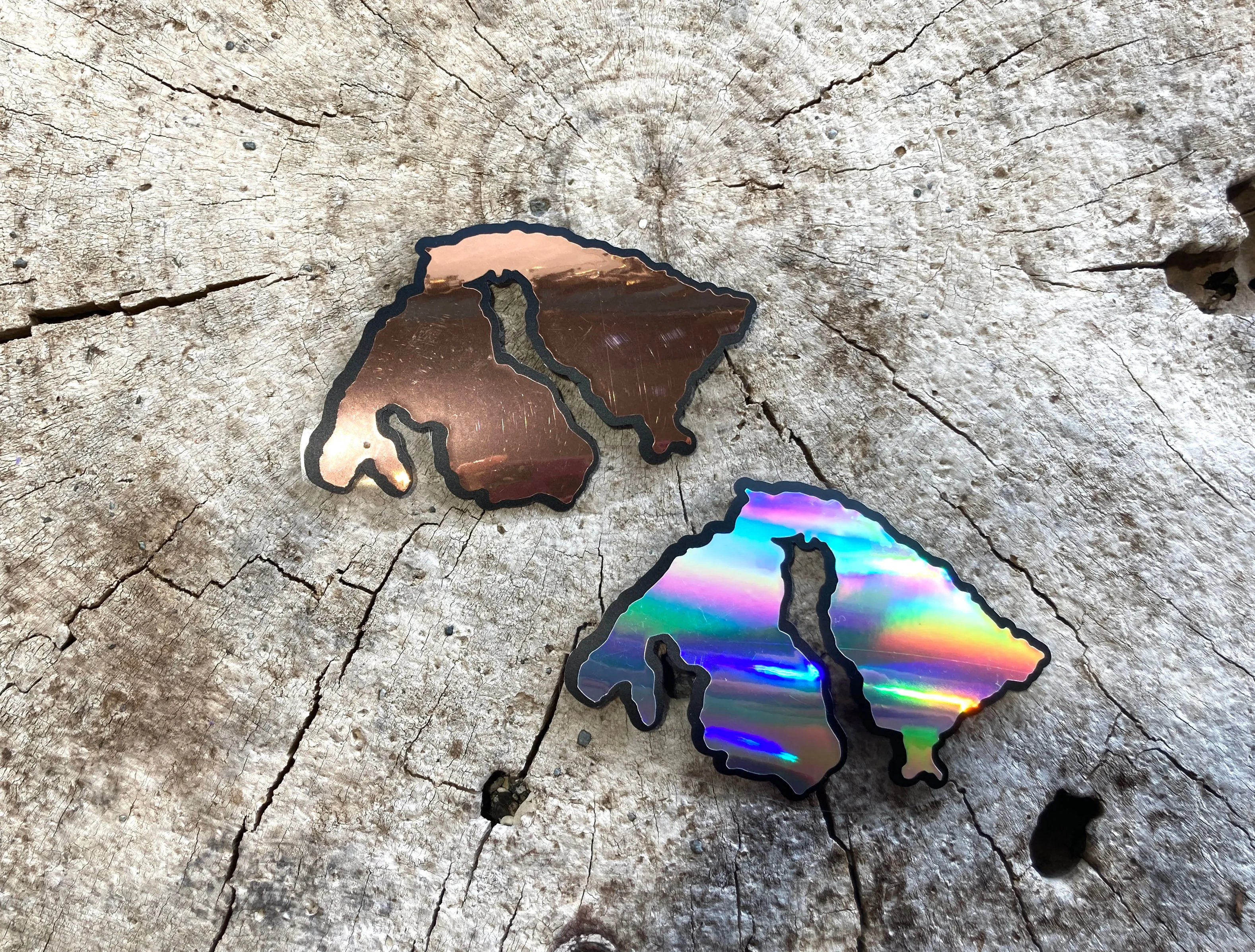 Holographic Orcas Island Sticker