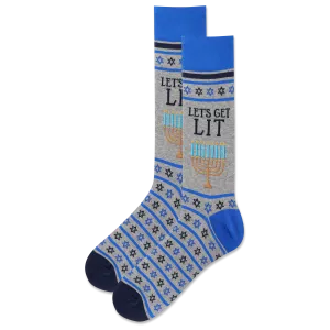HOTSOX Men's Let Get Lit Crew Sock