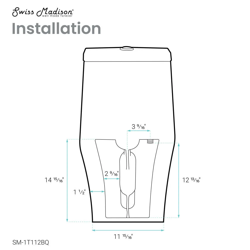 Ivy One Piece Toilet Dual Vortex Flush 1.1/1.6 gpf in Bisque