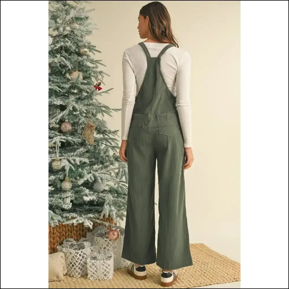 Jungle Green Corduroy Overalls: so Comfy, Youll Never Want to Adult  🐸
