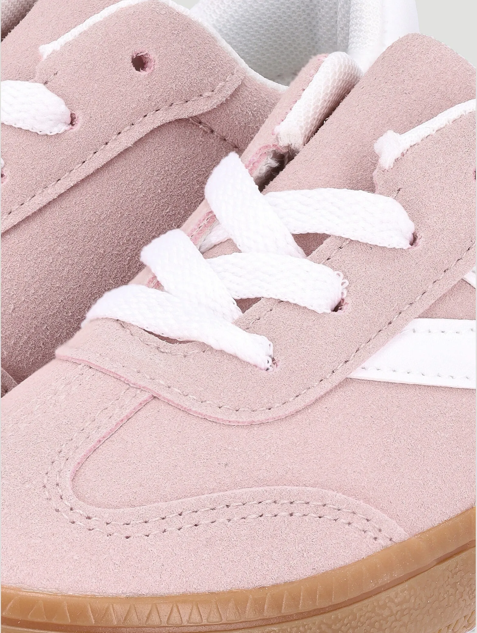 Keedo Girls Suede Skate Sneaker - Blush