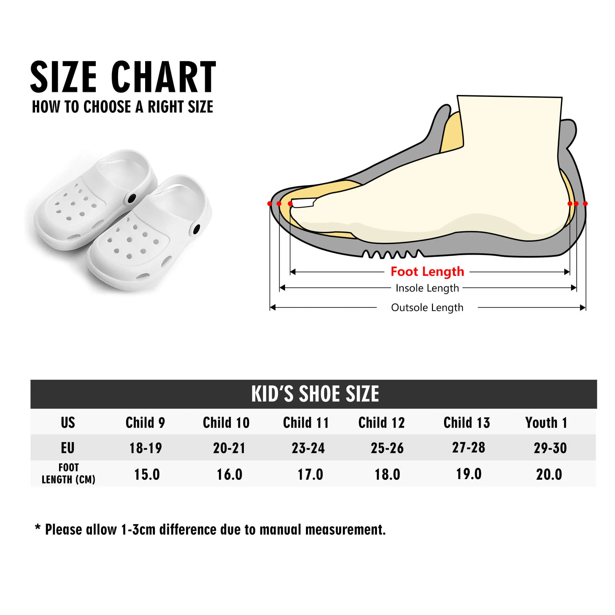 Kid's All Over Printing Classic Clogs