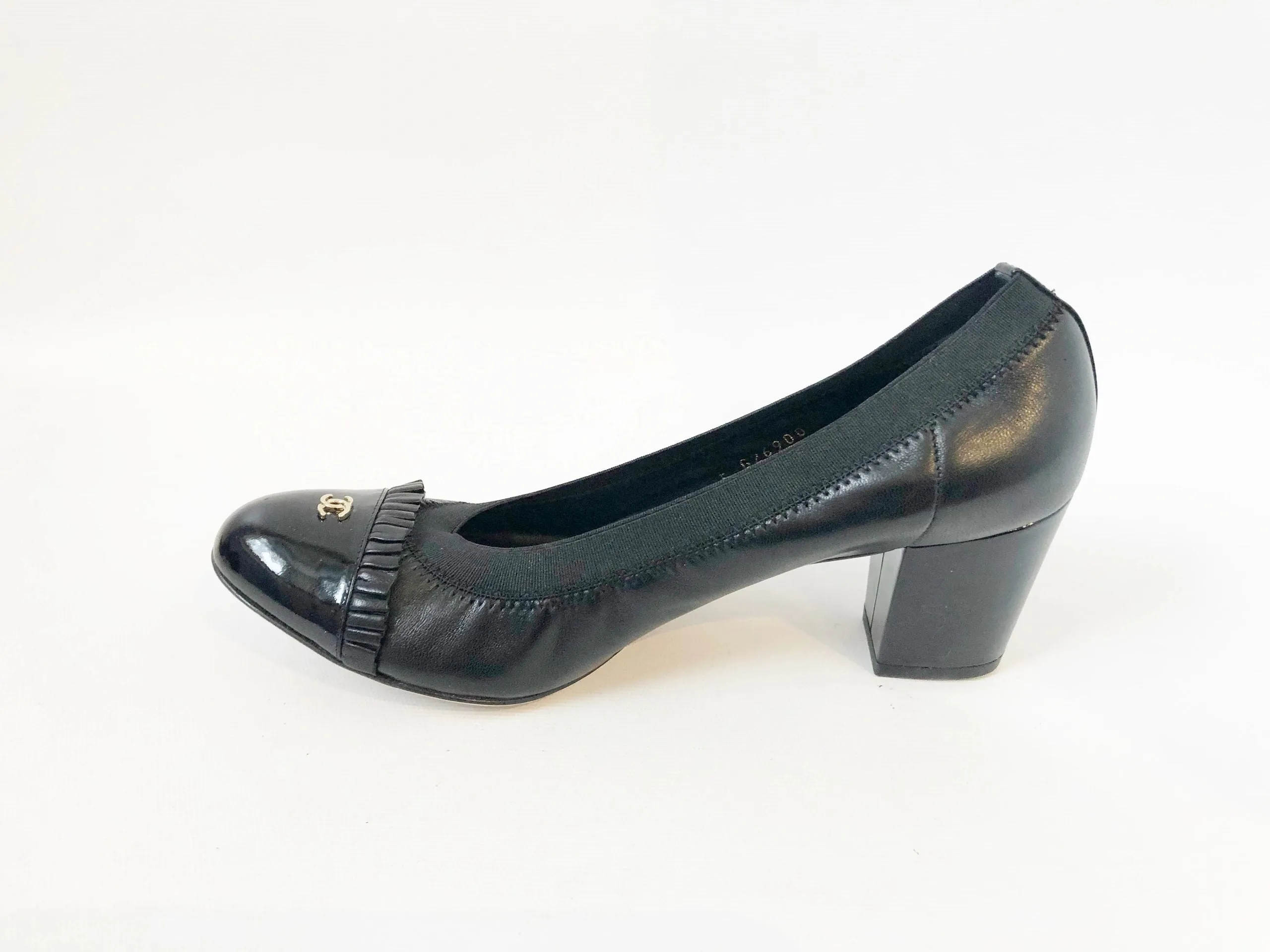 Lanvin Leather With Pearl Bow Pump Size 39 It (9 Us)