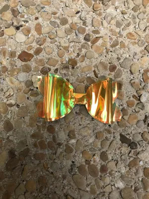 Large Yellow Glossy Pool Bow