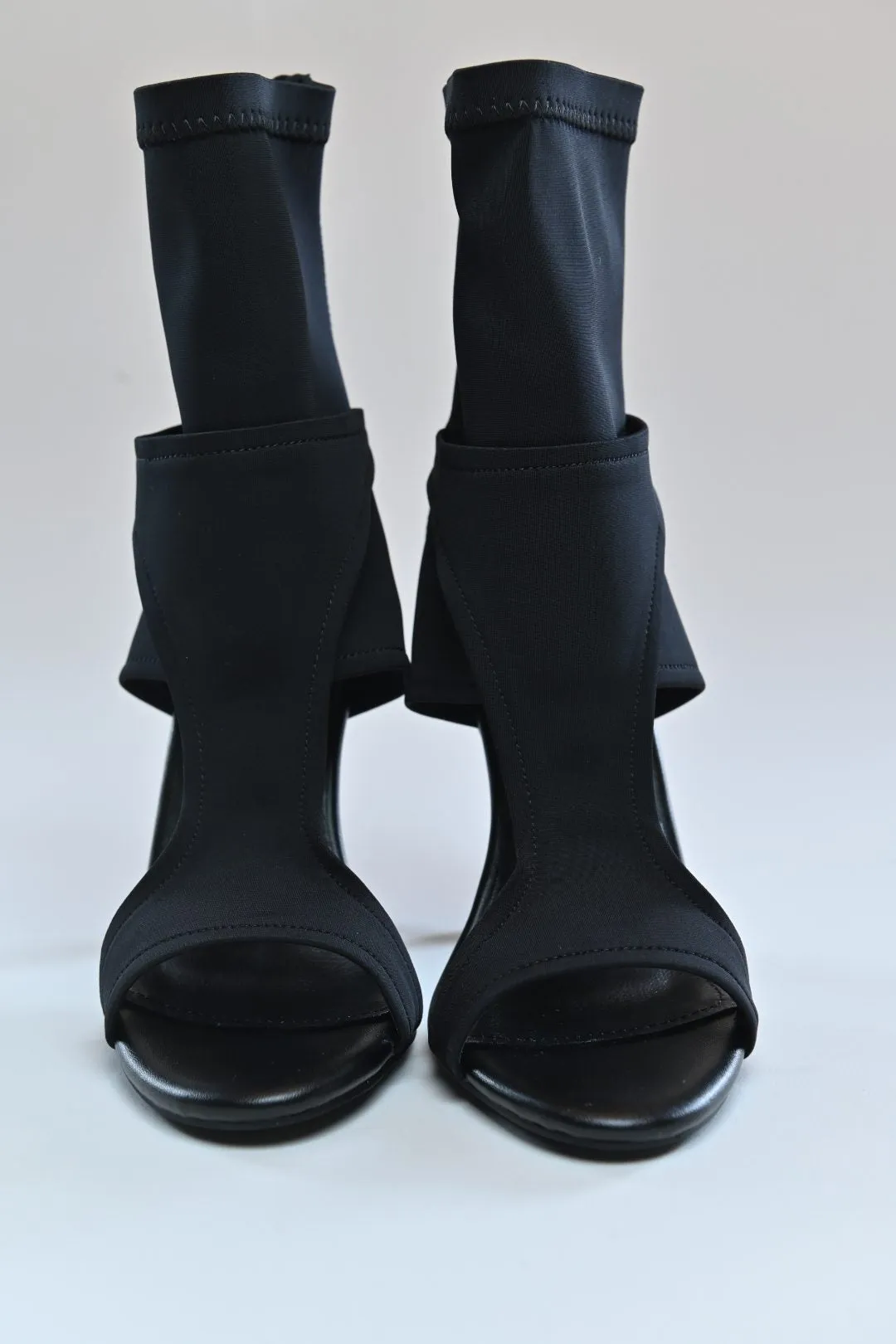 Lauryn Lycra Peep Toe Booties