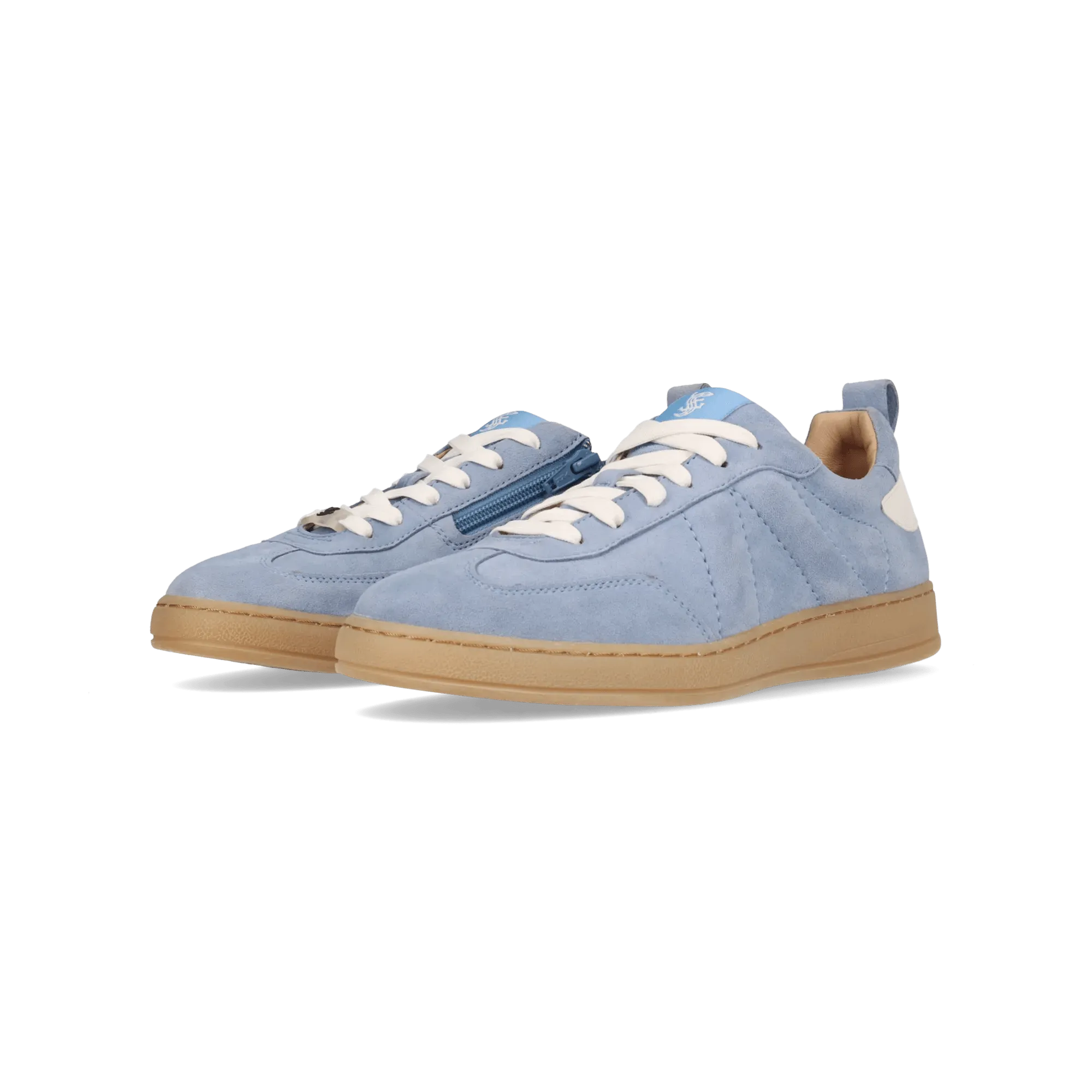 Leder Schnürer blau
