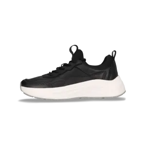 Leder Sneaker schwarz