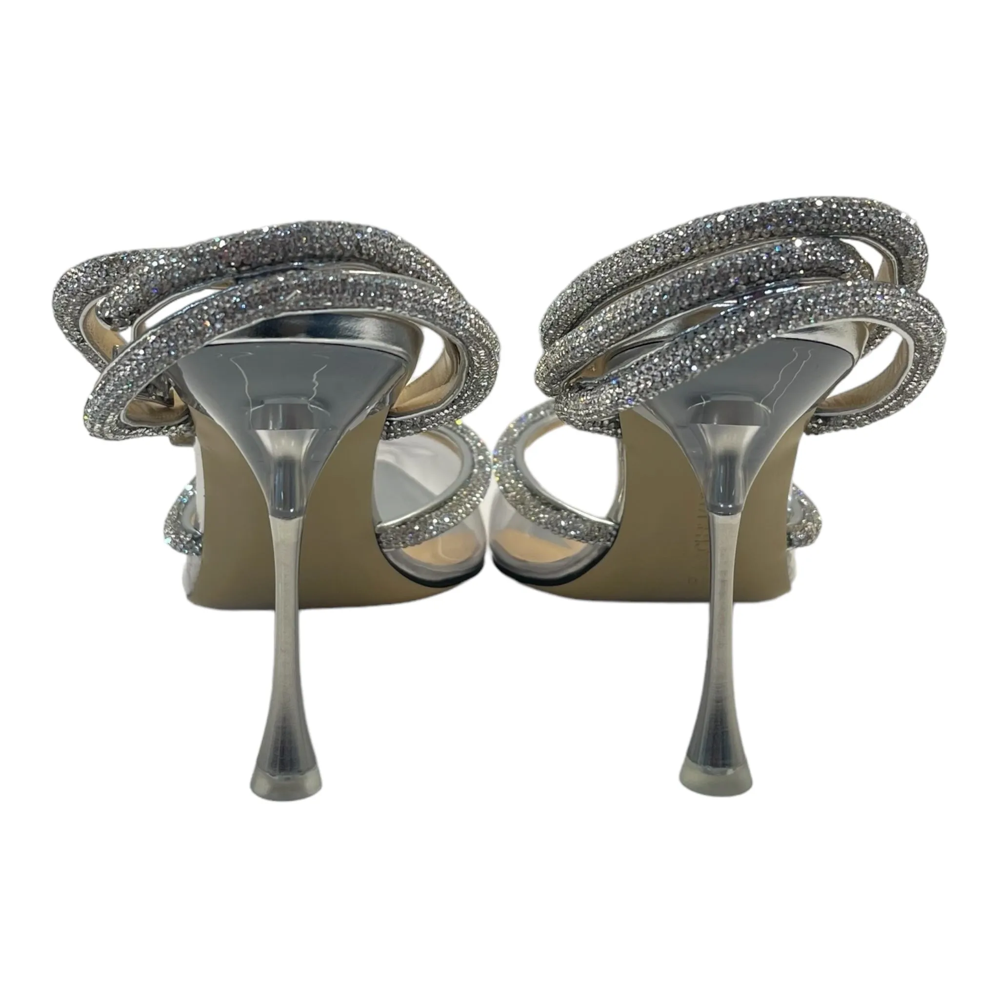 Mach & Mach Georgia crystal Heart embellished Heels - Size EU 40