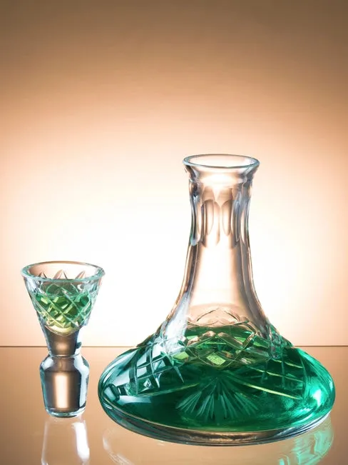 Majestic Mouthwash Decanter with Cup Stopper, 5 oz.