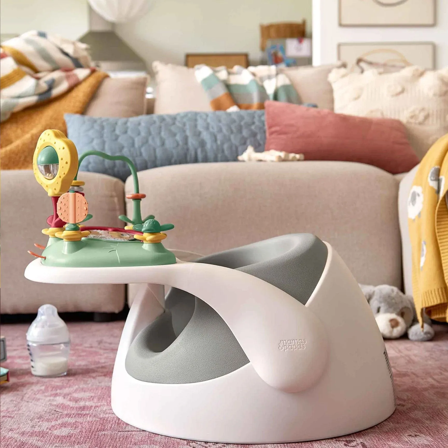 Mamas & Papas Baby Snug Activity with Tray - Pebble