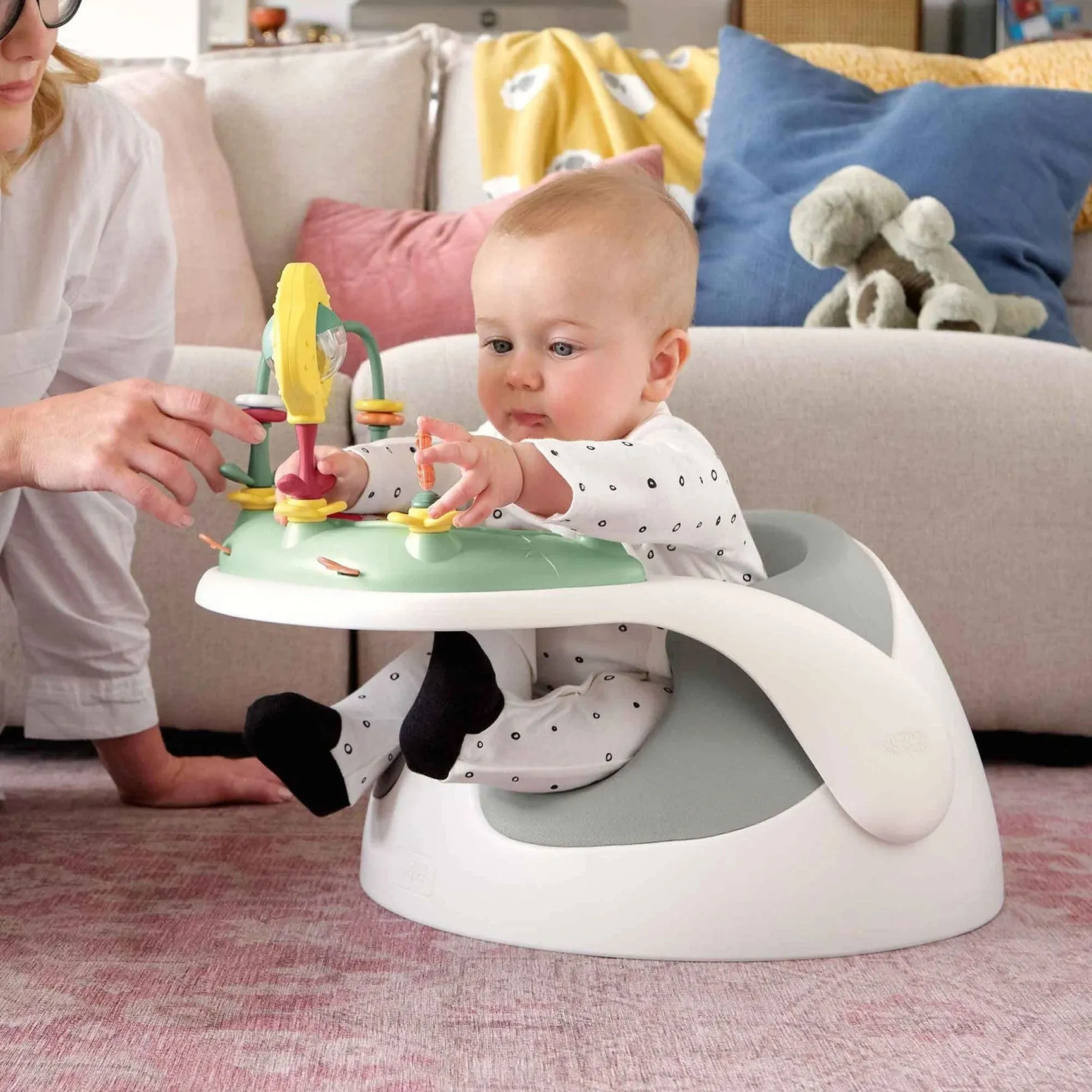 Mamas & Papas Baby Snug Activity with Tray - Pebble