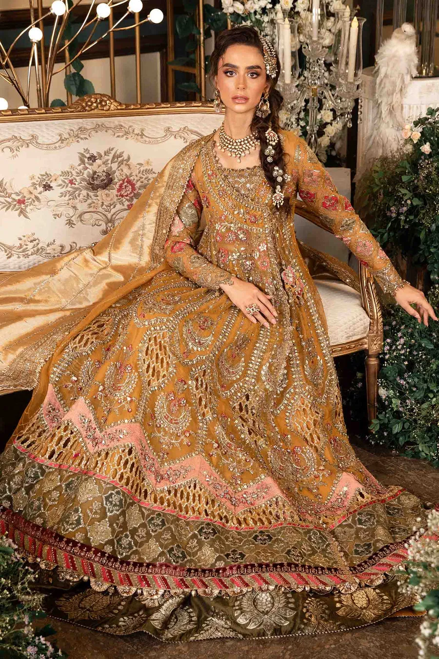 Maria.B | Embroidered Organza Suit '24 | MBD-2907