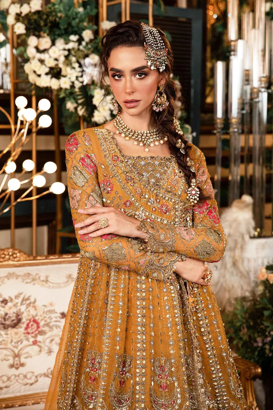 Maria.B | Embroidered Organza Suit '24 | MBD-2907