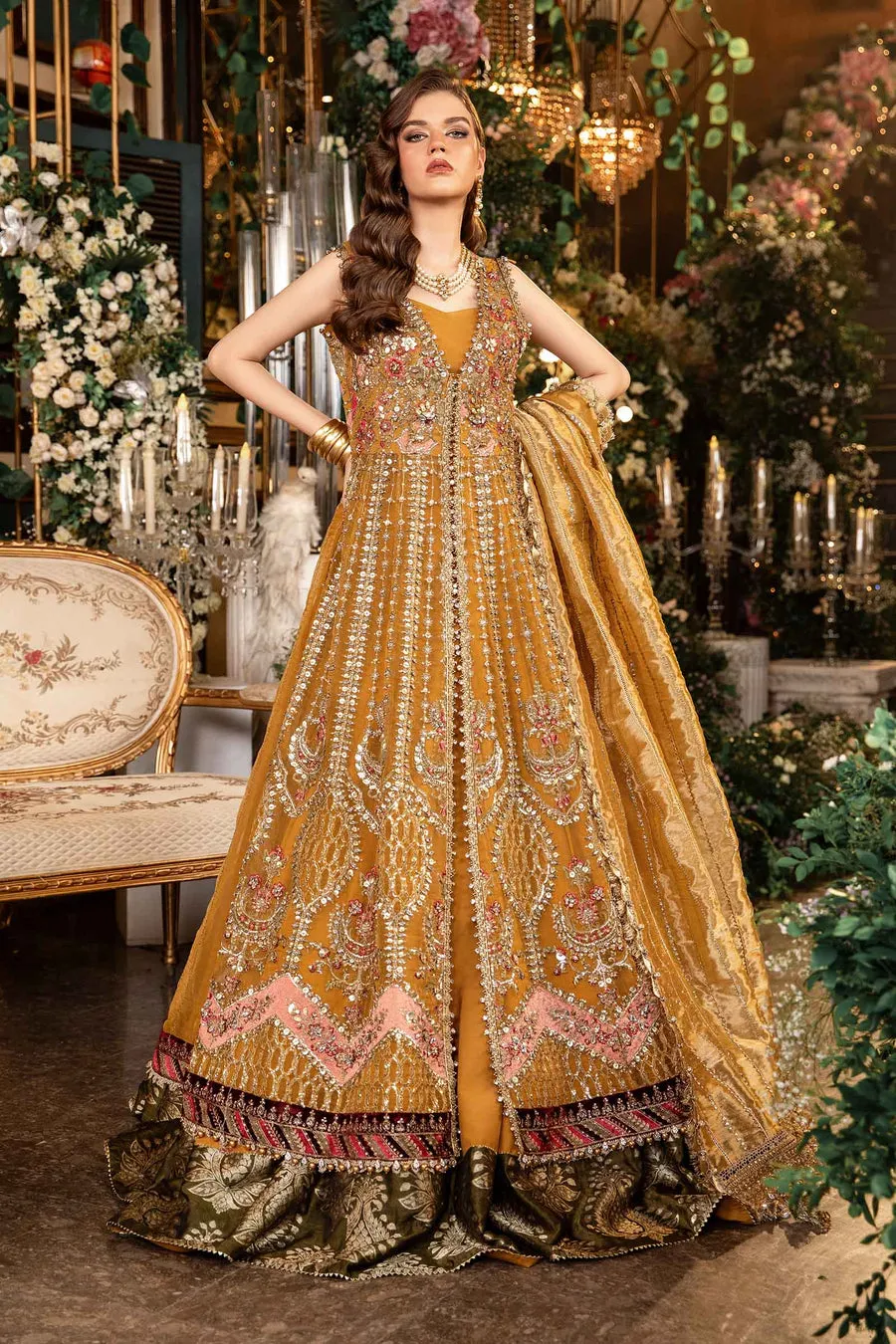 Maria.B | Embroidered Organza Suit '24 | MBD-2907