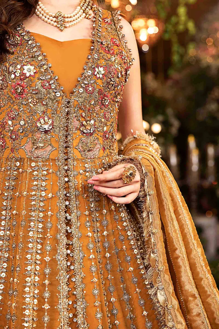 Maria.B | Embroidered Organza Suit '24 | MBD-2907