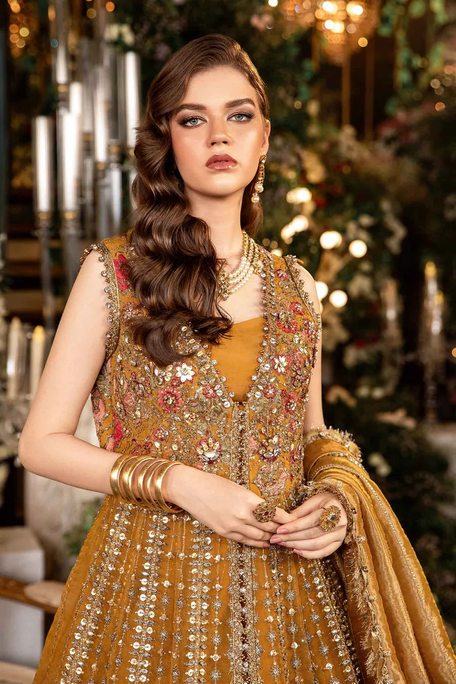 Maria.B | Embroidered Organza Suit '24 | MBD-2907