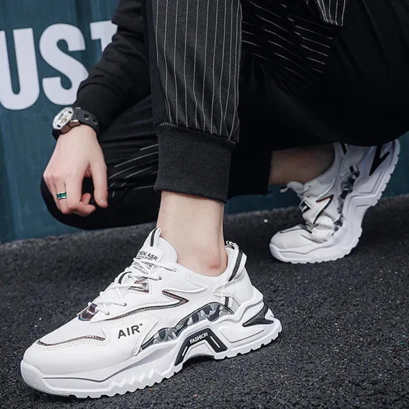 Men's Sneakers Stylish Elevated Basketball Shoes for Comfort