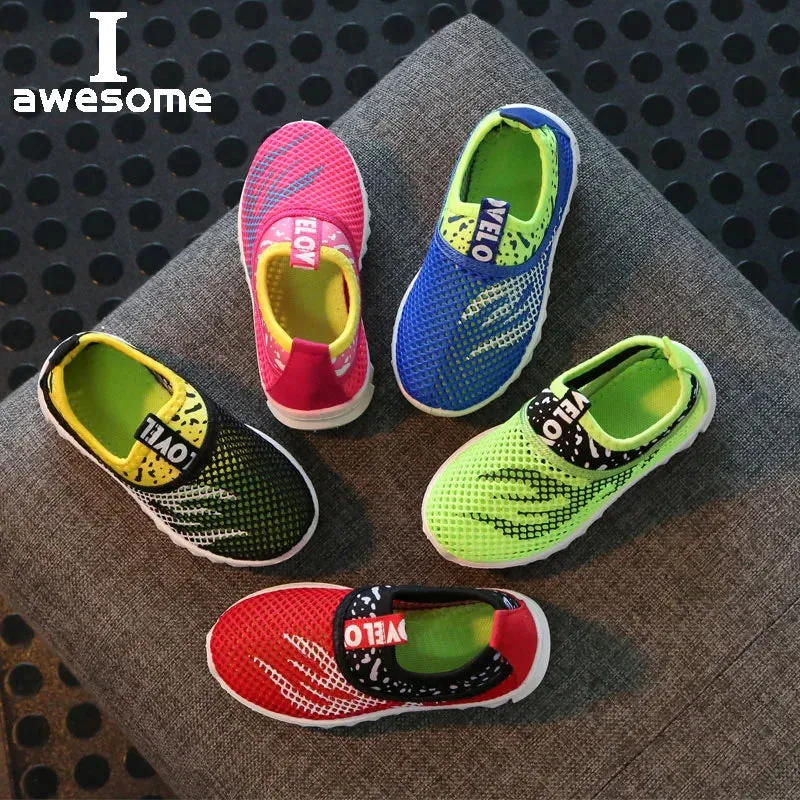 Mesh Kids Sneakers Lightweight Children Shoes Casual Breathable Boys Shoes Non-slip Girls Sneakers
