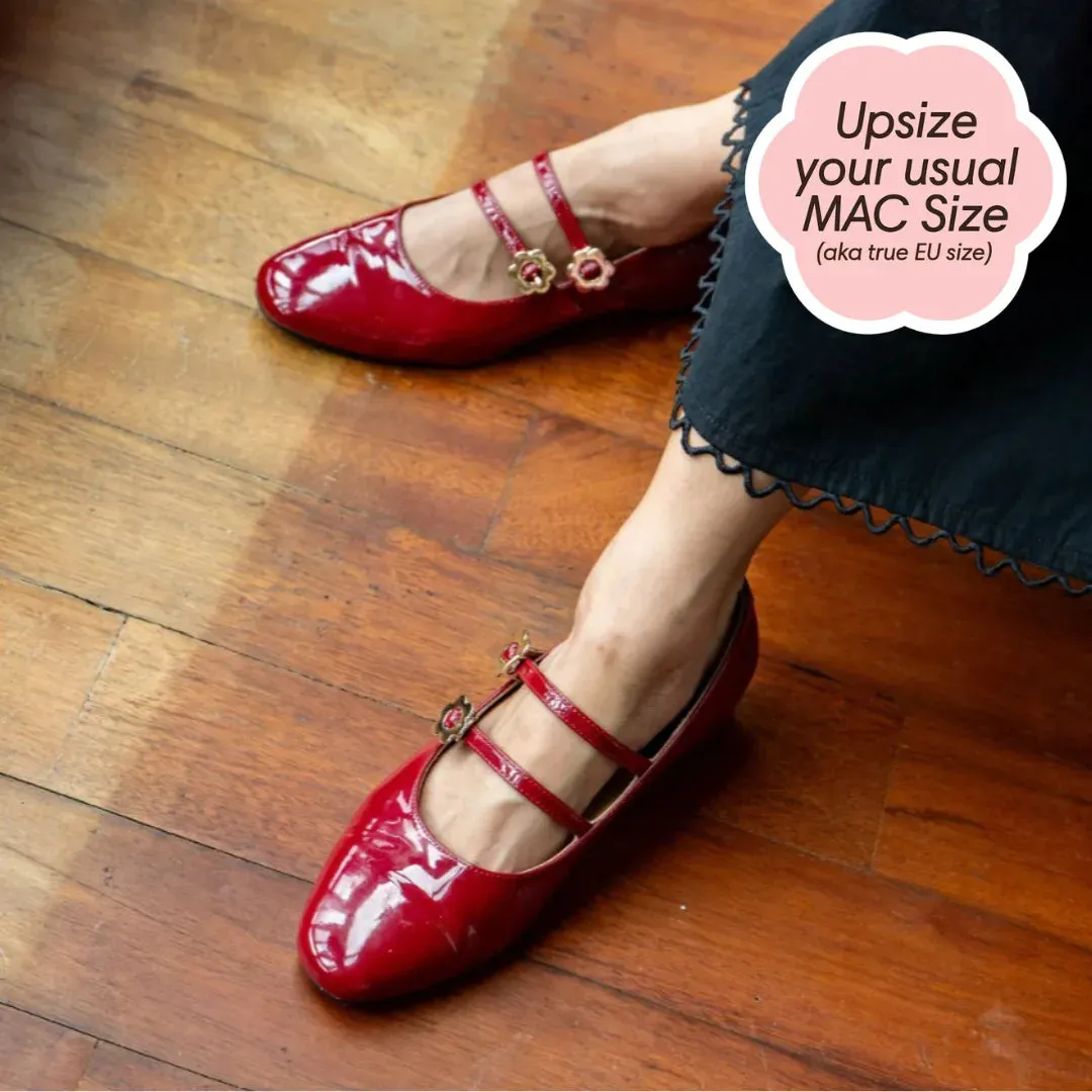 MJ in Hana Cherry Red Flats