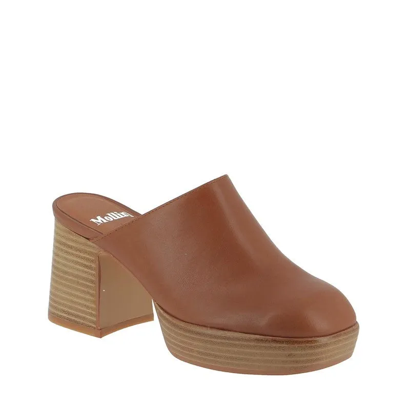 Mollini Oblige Tan Clog