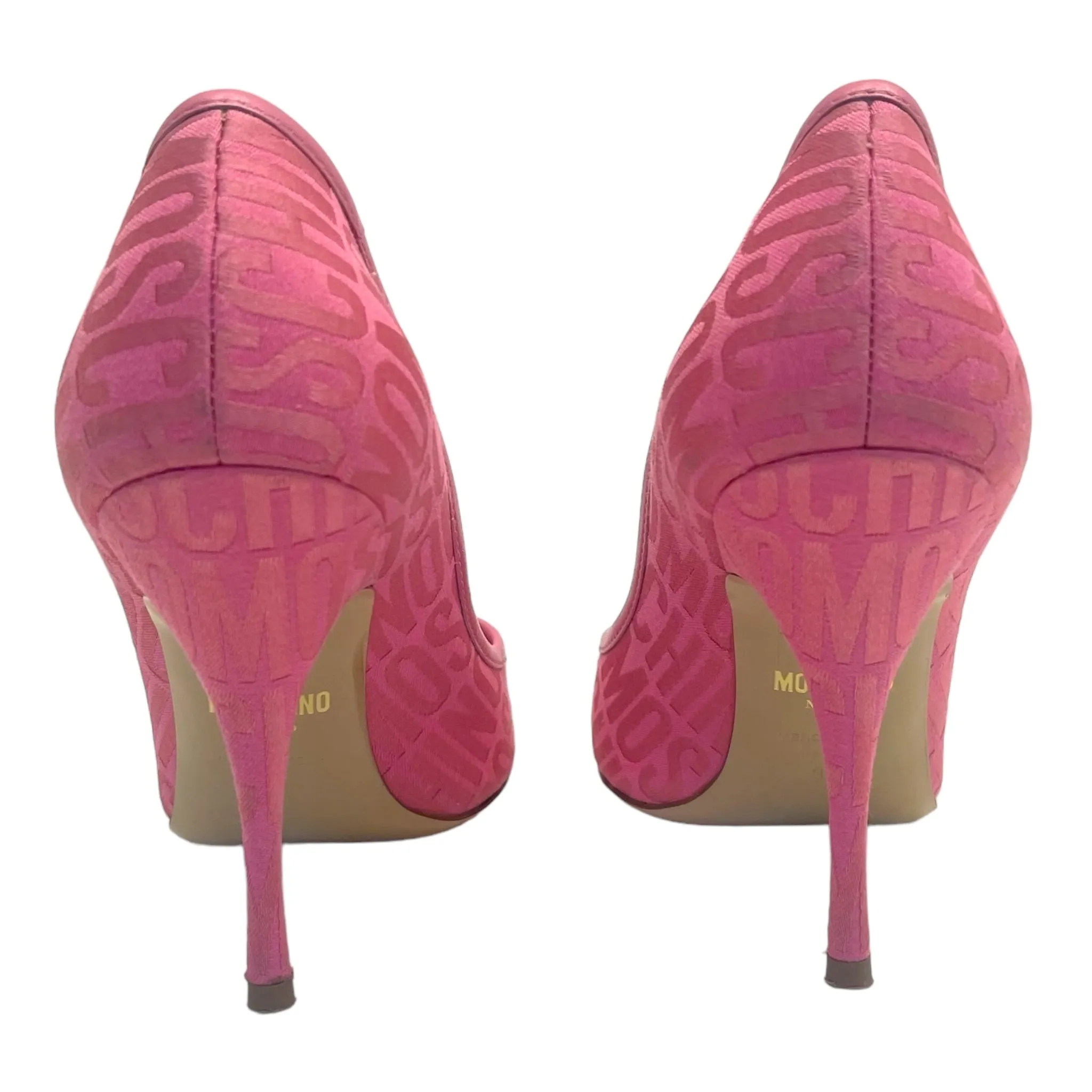 Moschino Candy Pink Logo Pumps Size EU 37