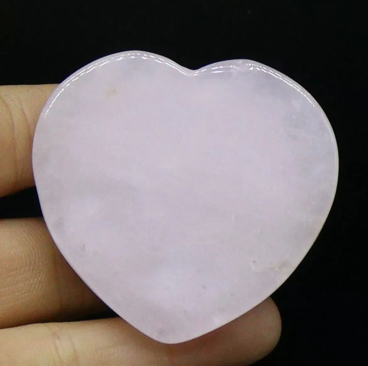 Natural Rose Quartz Gemstone Phone holder grip heart