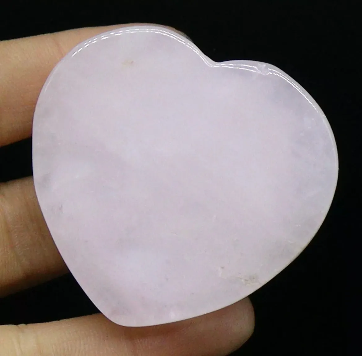 Natural Rose Quartz Gemstone Phone holder grip heart