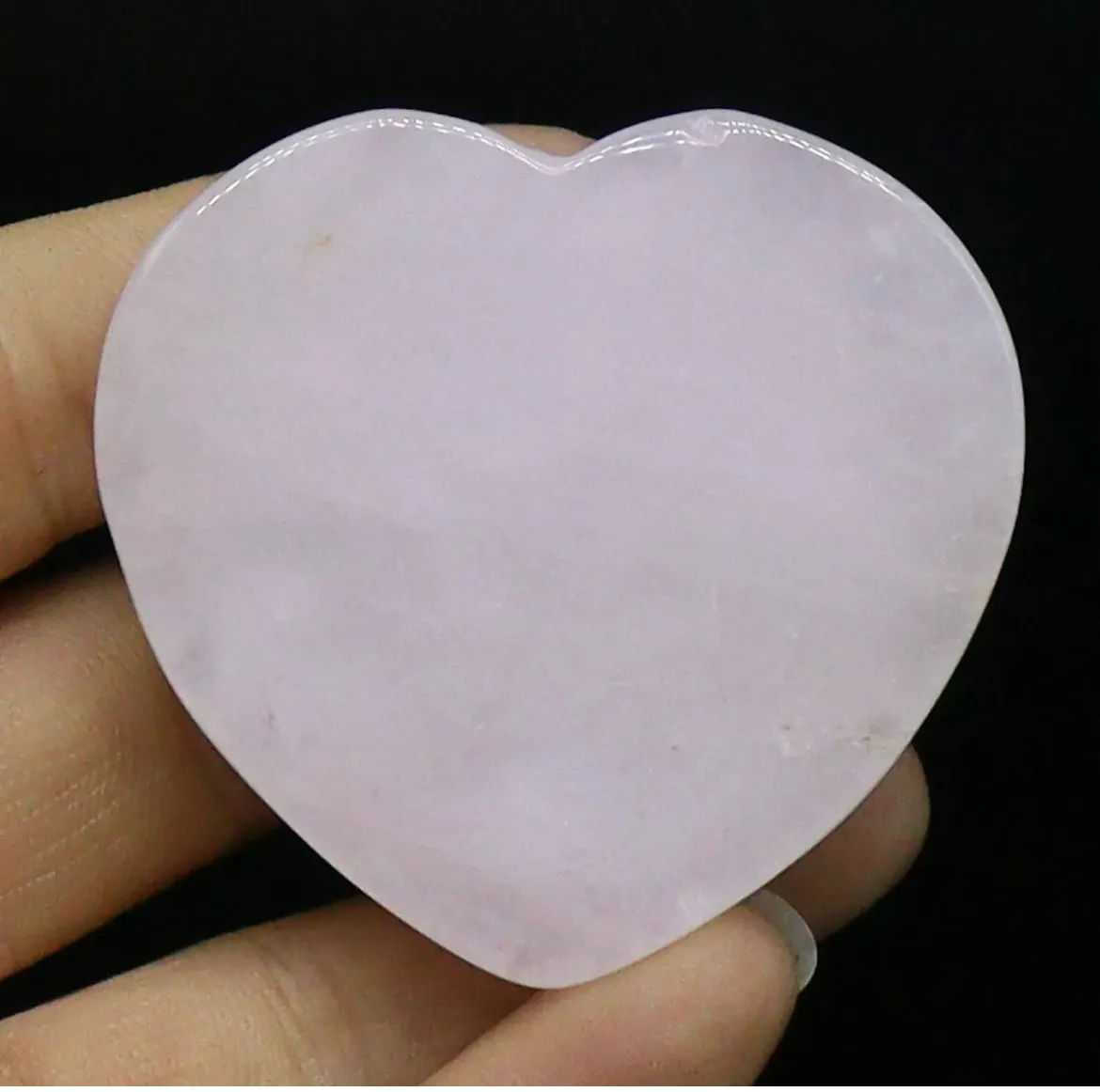 Natural Rose Quartz Gemstone Phone holder grip heart