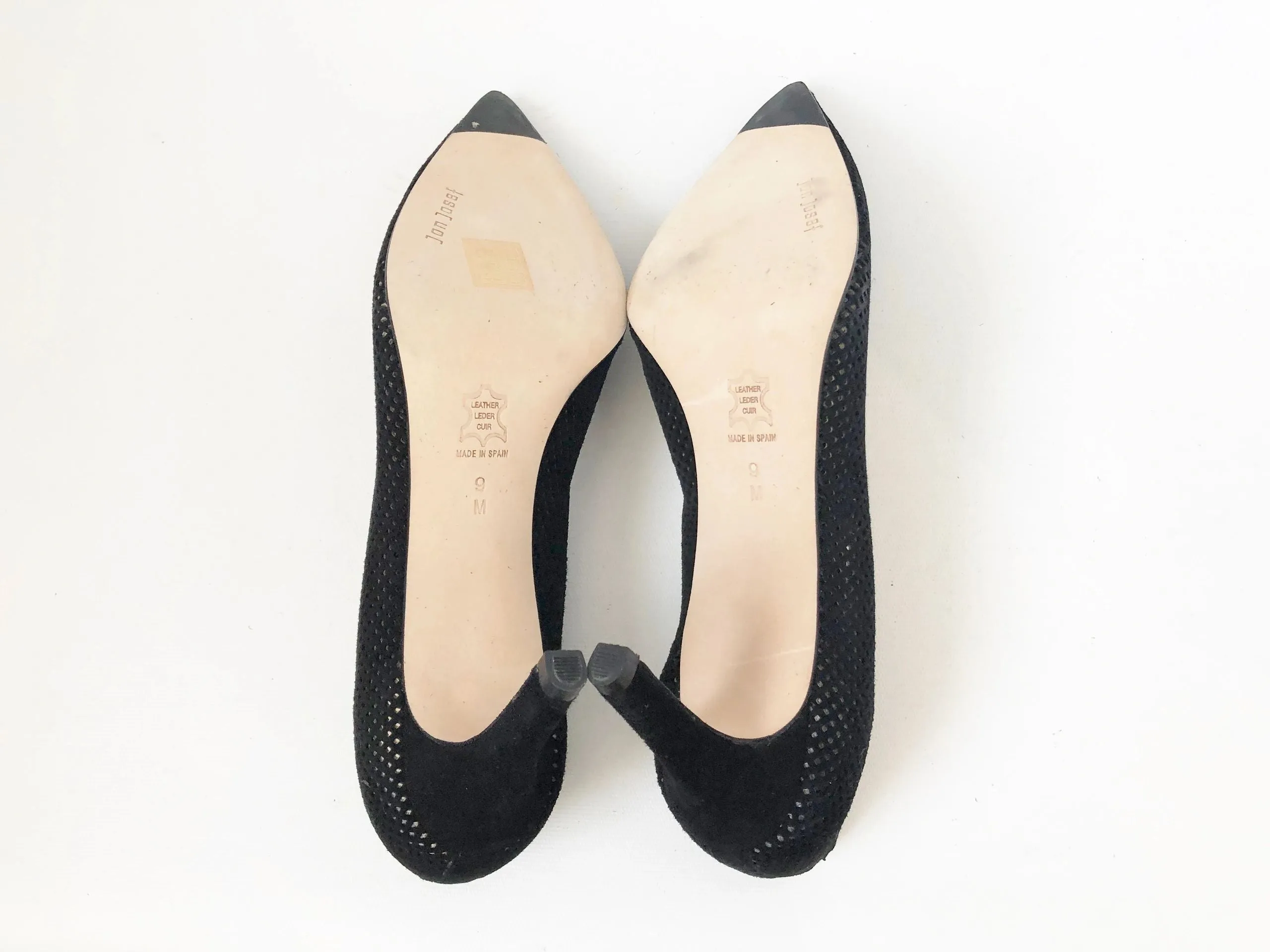 NEW Jon Josef Perforated Suede Pump Size 9