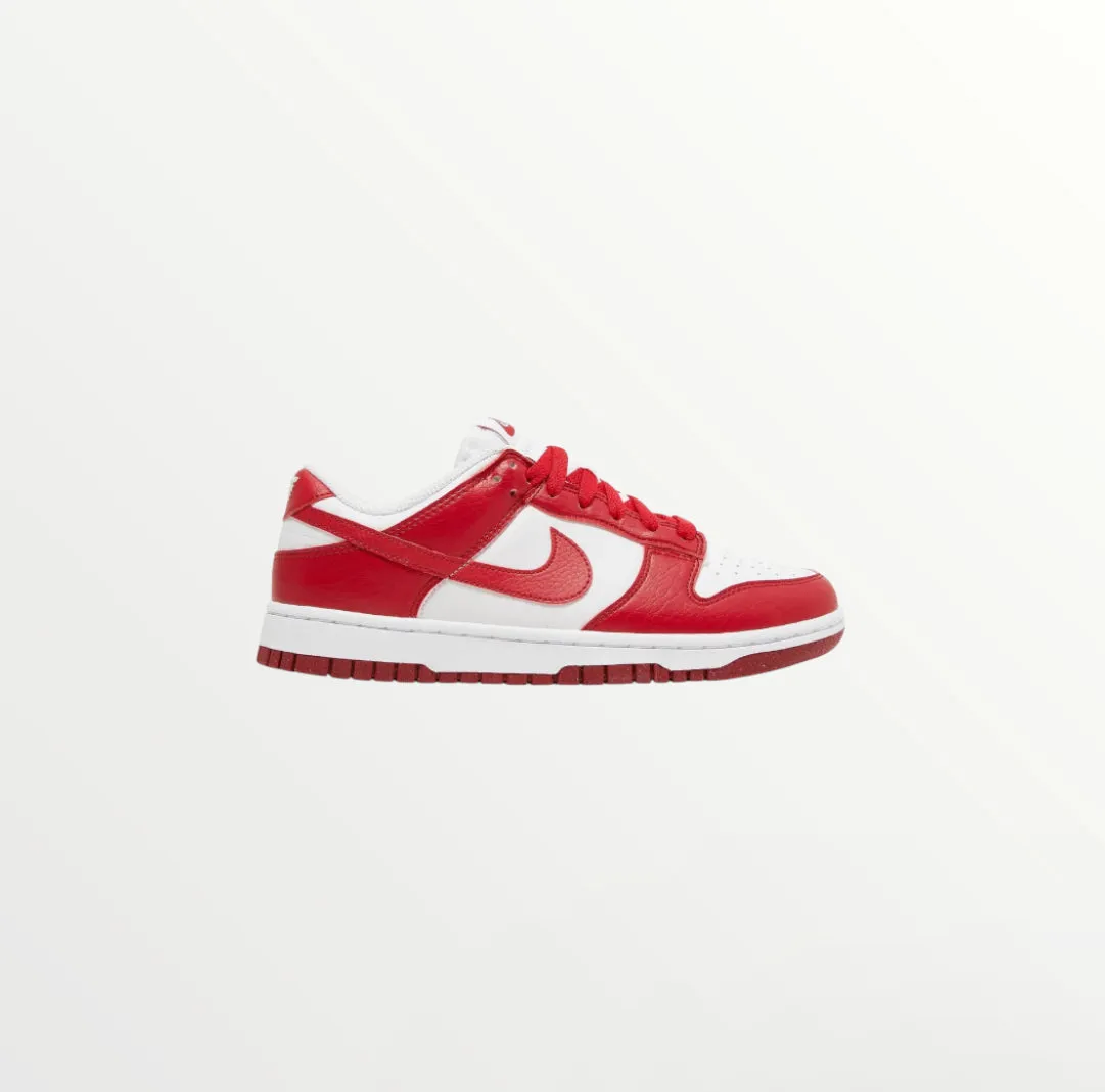 nike dunk low next nature white gym red sneaker