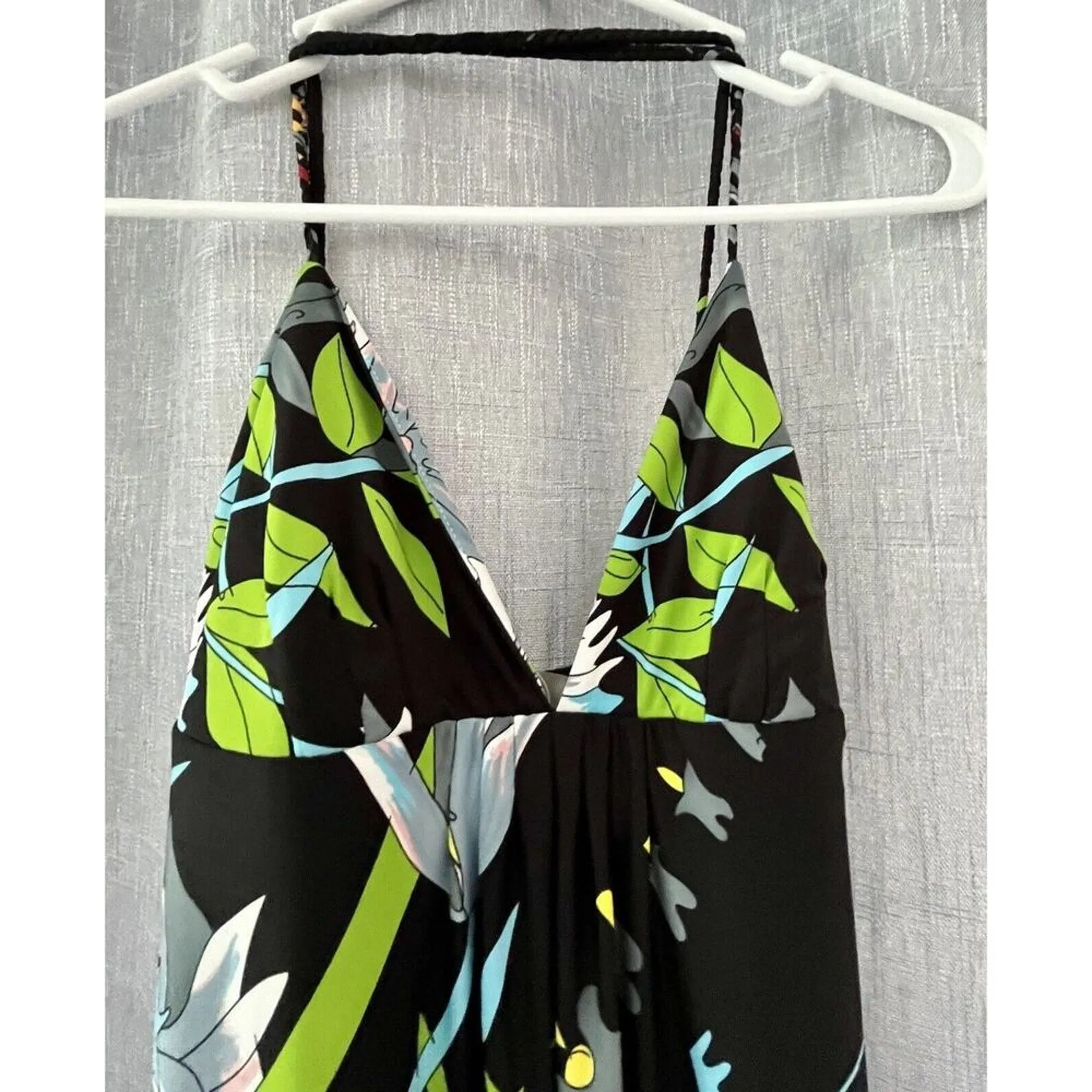 NWT Julie Brown Women's Maxi Slip Dress - Floral Spaghetti Straps, 100% Silk, Medium
