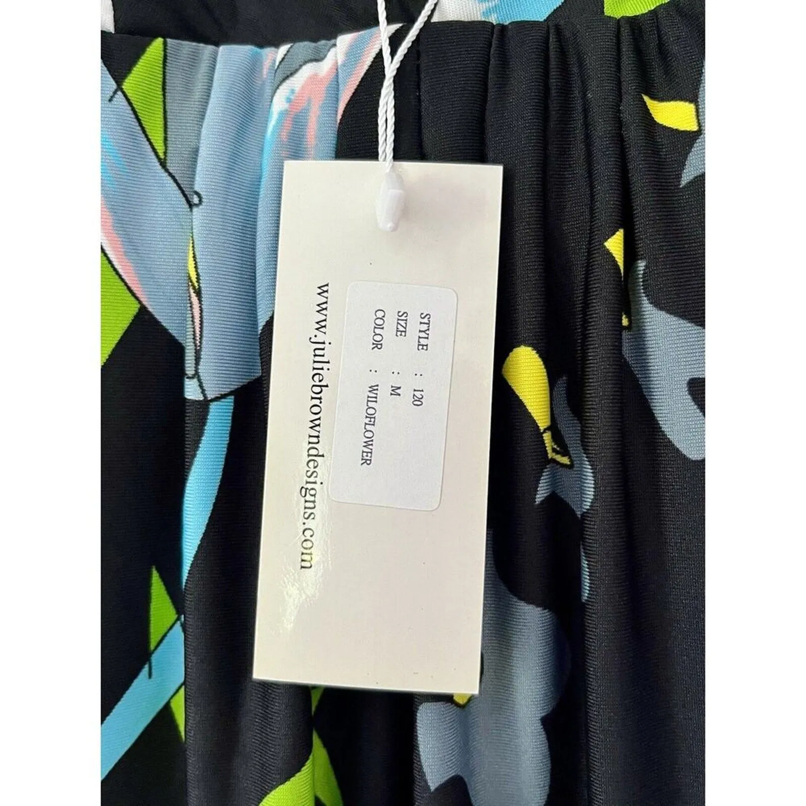 NWT Julie Brown Women's Maxi Slip Dress - Floral Spaghetti Straps, 100% Silk, Medium
